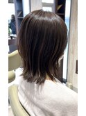 【岩切】勝手に外ハネ簡単スタイリングのゆるくびれミディ