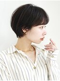 黒髪/ボブルフ/ネビージュ/小顔/ワンレン/30代/40代/50代