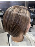 -5歳見え白髪ぼかしハイライト20代30代40代50代◎