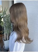ミルクティーベージュハイトーンブリーチダブルカラー佐賀