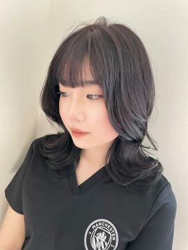 リラ(LILAC) ラベンダーカラー×韓国風ヘア