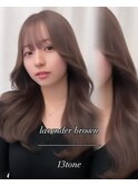 【杉本大地】韓国ヘア/ラベンダーブラウン/ブリーチなしカラー