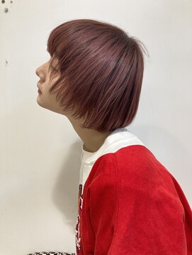 アスティブランシュ(Asti blanche) ボルドーカラー_ブリーチなし_赤髪_活性ケラチン