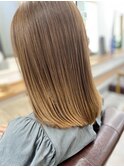 くびレイヤーグレーベージュニュアンスカラー白髪染め白髪ぼかし