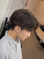 プルーブトウキョウ 渋谷(PROVE TOKYO)&nbsp;爽やかビジネスツーブロック無造作ナチュラルフェザーパーマ