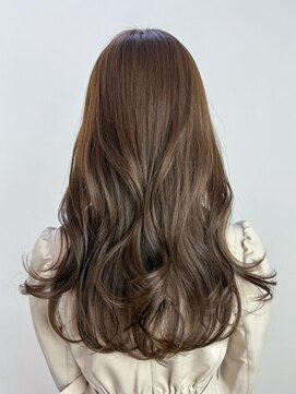 アイティー バイ アルバム 中野店(IT by ALBUM) おくれ毛前髪カットオリーブベージュ韓国ヘアロング_ba557861