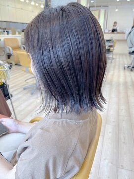 モリオ フロム ロンドン 成増店 【morio成増/児玉】外ハネボブ　アッシュカラー