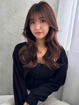 ソヨン 栄店(SOYON) 似合わせカット/ミディアムレイヤーカット/大人ガーリー/くせ毛