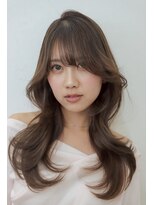 ポイントファイブバイソレイユ 豊橋駅前大通店(.5 by SOLEIL) ロングレイヤー韓国くびれヘアワンホンヘアアッシュブラウン