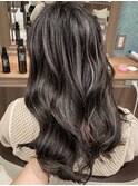 大人レイヤーカット白髪ぼかし脱白髪染め40代50代60代
