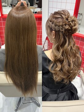 ぷてぃ(petit) ハーフアップ