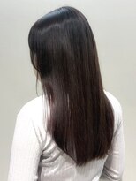 オレンジペコ(orange peco)&nbsp;髪質改善 ブラウンベージュ 艶カラー ロング 顔周りカット 30代