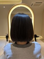 リリー 鷺沼店(RILLY)&nbsp;〈キシタクヘアー〉大人ボブ×暗めカラー