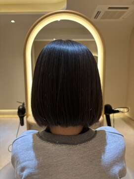 リリー 鷺沼店(RILLY) 〈キシタクヘアー〉大人ボブ×暗めカラー