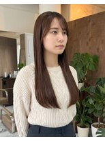 零秒女髪 千里丘店 しっとり艶髪まとまりロングスタイル髪質改善美髪髪質改善カラー