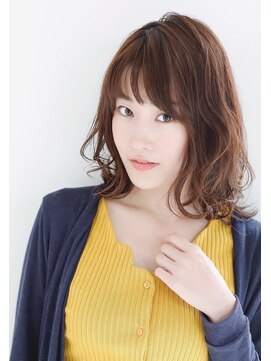 リル 8F 銀座(Rire) 【Rire-リル銀座-】ふんわりカールの外ハネミディ☆