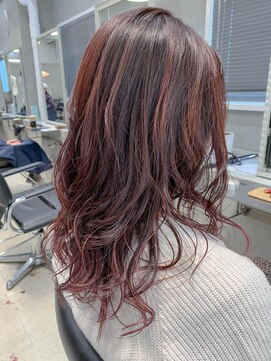 テトヘアー(teto hair) ピンク、ハイライト、グラデーションカラー、イルミナカラー