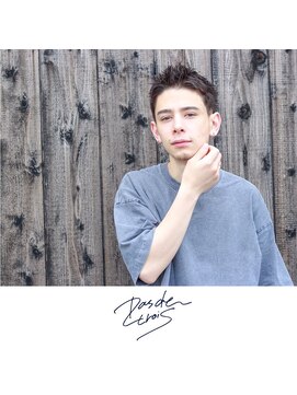 パドトロワ(Pas de trois) 新潟×メンズ ×スプリングベリーショート×アップバング