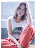 Aimee 町田　おフェロかきあげミディ×シープベージュ