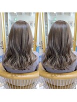 ロンドアベニール 北千住(Lond avenir)&nbsp;ハイトーンでも艶カラー☆ミルクティーベージュ