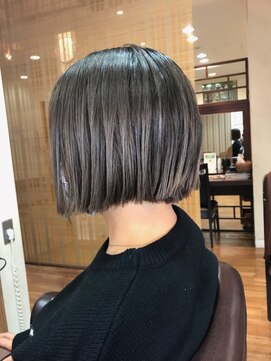 ヘアーガーデン ハニワ(Hair Garden 葉庭) ノリぱっつんボブ