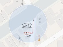 マル(MARU)の雰囲気（駐車場の地図。清洲橋通りから一方通行に入ってすぐ右。8番です）