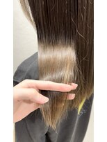 エヌプラス(N+)&nbsp;フェミニン透明感グレージュカラー　髪質改善トリートメント