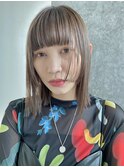 ボブウルフ/グレージュカラー/似合わせカット/髪質改善[登戸]