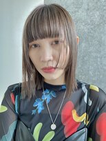 イミ(imi)&nbsp;ボブウルフ/グレージュカラー/似合わせカット/髪質改善[登戸]