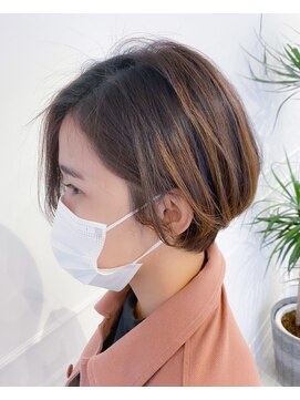 シーバイラヴィズム 万代店(Sea by LUVISM) 前髪長めのハンサムショートボブ