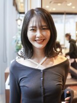 ビュートリアム 梅田(BEAUTRIUM)&nbsp;外ハネロブ/シースルーバング/グレージュ/くびれ/梅田/茶屋町