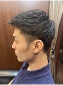 ツーブロックショート