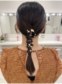 結婚式お呼ばれヘアセット