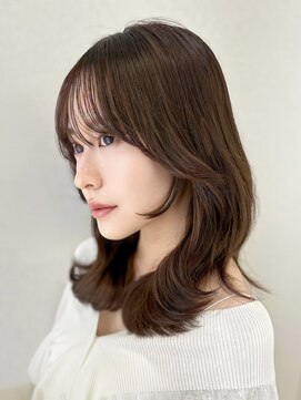 コア 銀座(COA) 前髪に合わせ/リフトレイヤー/ナチュラル/くびれ巻き/モテ髪