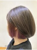インナーカラーon ボブ