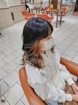 ネオリーブチノ 登戸店(Neolive cino) 【イヤリングカラー】インナーカラー　ベージュ