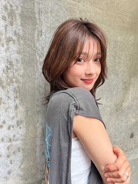 オーウェル 銀座(Owelle) 銀座 cheri透明感グレージュ×くびれミディアム