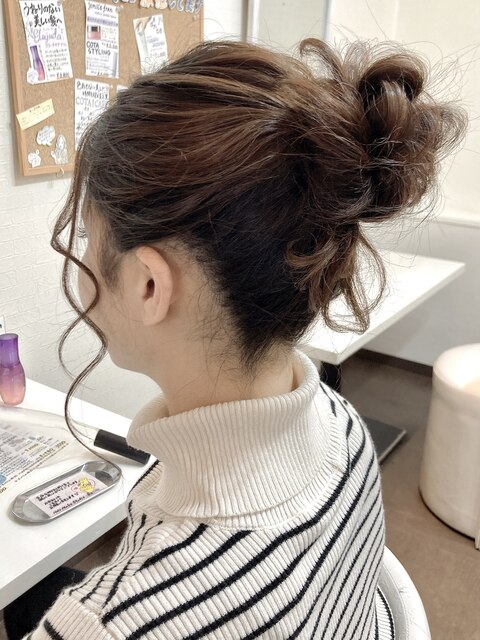 おだんごヘア　おだんごヘアアレンジ