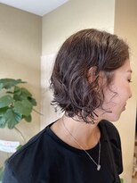 ランリ 名古屋名駅(ranri)&nbsp;癖毛を活かしたショートボブ