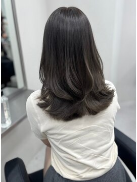 ベレーザシェルト(Beleza scelto) 9685髪質改善アッシュブラックカーキベージュ韓国ワンホンヘア