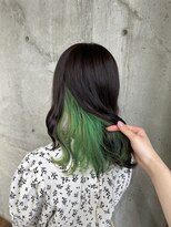 ガルボヘアー 名古屋栄店(garbo hair)&nbsp;#ガルボ#ハイトーン#エクステ#ブリーチ#グリーン#インナー
