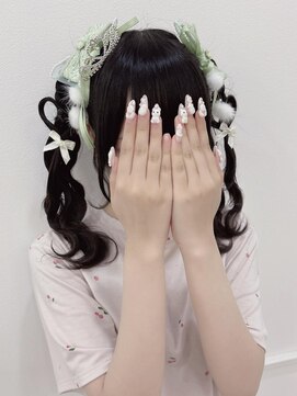 リルミー(Lilme) 緑色推しさんに♪ハートツインテール*まゆ