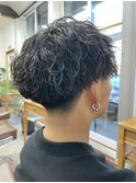波巻きパーマ