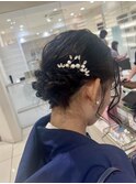 肩ギリギリボブのヘアアレンジ