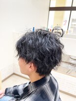 デザイニングヘアードゥ(designing hair Deux)&nbsp;メンズツーブロックマッシュツイストスパイラルパーマ