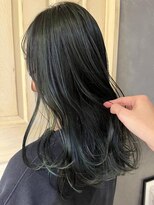 ボコカ(bococa) 【りん指名】ハイライトカラー デザインカラー グリーン