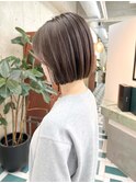 ホワイトグレージュ/デジタルパーマ/チェリーブラウン/栄n11