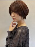 ひし形ショートボブ/くびれショート/大人可愛い