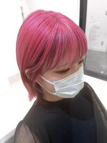 アッシュ 町田駅前通り店(Ash)&nbsp;フェイスフレーミング　ブリーチありピンクカラー