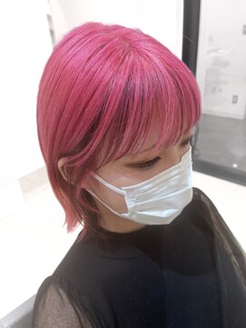 アッシュ 町田駅前通り店(Ash) フェイスフレーミング　ブリーチありピンクカラー
